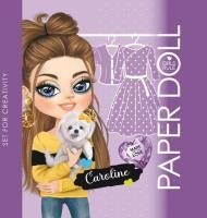 Opakowanie Kolorowanka 140x140 Lalka do wycinania Caroline
