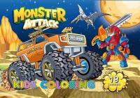 Opakowanie Kolorowanka A4 18 obrazków Atak potworów