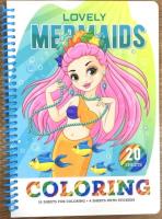 Opakowanie Kolorowanka A5 koło 20 kartek Urocze syrenki