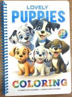 Opakowanie Kolorowanka A5 koło 20 kartek Urocze szczeniaczki