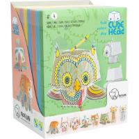 Opakowanie Kolorowanka CubeHead Zwierzaki 3D (24szt) MONUMI