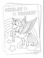 Opakowanie Kolorowanka dzienego pacjenrta A5 Jednorożec 10szt