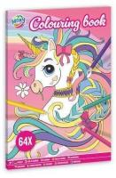Kolorowanka jednorożec A4 64 strony. Wydawca: Grafix. SmakLiter.pl Opakowanie Kolorowanka jednorożec A4 64 strony