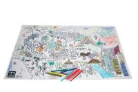 Kolorowanka materiałowa podłogowa XL 60x100cm. Wydawca: BS Toys. SmakLiter.pl Opakowanie Kolorowanka materiałowa podłogowa XL 60x100cm