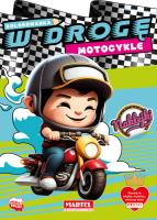 Kolorowanka Motocykle z naklejkami. W drogę. Autor: Katarzyna Salamon. SmakLiter.pl Okładka książki Kolorowanka Motocykle z naklejkami. W drogę