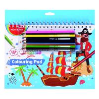 Opakowanie Kolorowanka + naklejki, kredki, blok MIX