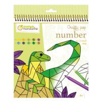 Opakowanie Kolorowanka po numerach Graffy Pop Dinozaury