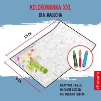 Kolorowanka podłogowa Coloring Poster XXL Dla Malucha. Autor:   Praca zbiorowa. SmakLiter.pl Okładka książki Kolorowanka podłogowa Coloring Poster XXL Dla Malucha