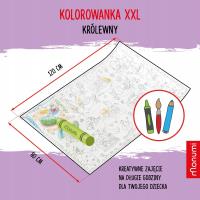 Kolorowanka podłogowa Coloring Poster XXL Królewny. Autor:   Praca zbiorowa. SmakLiter.pl Okładka książki Kolorowanka podłogowa Coloring Poster XXL Królewny