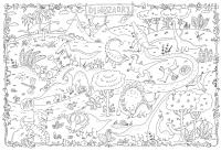 Opakowanie Kolorowanka podłogowa XXL Dinozaury wyd. 2022