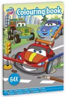 Kolorowanka samochody A4 64 strony. Wydawca: Grafix. SmakLiter.pl Opakowanie Kolorowanka samochody A4 64 strony