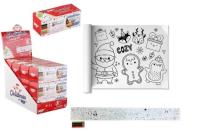 Opakowanie Kolorowanka świąteczna 85x10cm z kredkami 6szt