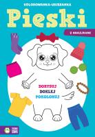 Okładka książki Kolorowanka-ubieranka. Pieski