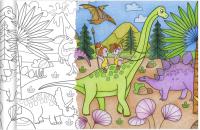 Opakowanie Kolorowanka w rolce Graffy Roll Dinozaury 5 m x 35 cm