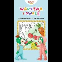 Kolorowanka XXL. Warzywa i owoce. Wydawca: Trefl Books. SmakLiter.pl Opakowanie Kolorowanka XXL. Warzywa i owoce
