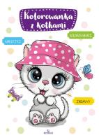 Kolorowanka z kotkami. Autor: Matusiak Monika. SmakLiter.pl Okładka książki Kolorowanka z kotkami