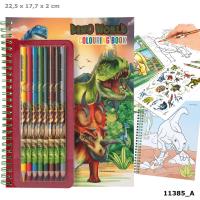 Kolorowanka z kredkami Dino World 11385A. Wydawca: DEPESCHE. SmakLiter.pl Opakowanie Kolorowanka z kredkami Dino World 11385A