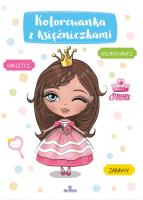 Kolorowanka z księżniczkami. Autor: Matusiak Monika. SmakLiter.pl Okładka książki Kolorowanka z księżniczkami