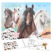 Kolorowanka z naklejkami Miss Melody 12978A. Wydawca: DEPESCHE. SmakLiter.pl Opakowanie Kolorowanka z naklejkami Miss Melody 12978A