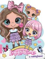 Kolorowanka z naklejkami. Przyjaciółki. Autor:   Praca zbiorowa. SmakLiter.pl Okładka książki Kolorowanka z naklejkami. Przyjaciółki