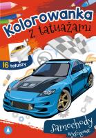 Okładka książki Kolorowanka z tatuażami. Samochody wyścigowe