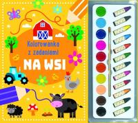 Kolorowanka z zadaniami. Na wsi. Autor:   Praca zbiorowa. SmakLiter.pl Okładka książki Kolorowanka z zadaniami. Na wsi