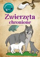 Kolorowanka Zwierzęta chronione. Autor: Katarzyna Kopiec-Sekieta. SmakLiter.pl Okładka książki Kolorowanka Zwierzęta chronione