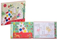 Kolorowanki z farbkami dżungla. Wydawca: Floss & Rock. SmakLiter.pl Opakowanie Kolorowanki z farbkami dżungla