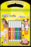 Okładka książki Kolorowe zwierzaki. A ja lubię zwierzęta. Ulubione kolorowanki