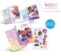 Kołozeszyt A5 80k linia WOW pakiet 3 sztuki mix wzorów. Wydawca: Kids Euroswan. SmakLiter.pl Opakowanie Kołozeszyt A5 80k linia WOW pakiet 3 sztuki mix wzorów