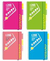 Kołozeszyt A5 Neon Line 200k.kratka 1szt.mix. Wydawca: ASTRA art-pap. SmakLiter.pl Opakowanie Kołozeszyt A5 Neon Line 200k.kratka 1szt.mix