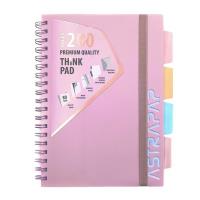 Kołozeszyt B5/200K Pastel PP ASTRA. Wydawca: ASTRA papiernicze. SmakLiter.pl Opakowanie Kołozeszyt B5/200K Pastel PP ASTRA