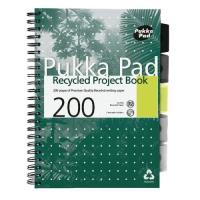 Kołozeszyt Pukka Pad A4 Project Book z recyklingu zielony. Wydawca: Pukka Pads. SmakLiter.pl Opakowanie Kołozeszyt Pukka Pad A4 Project Book z recyklingu zielony