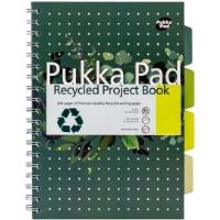 Kołozeszyt Pukka Pad B5 Project Book z recyklingu zielony. Wydawca: Pukka Pads. SmakLiter.pl Opakowanie Kołozeszyt Pukka Pad B5 Project Book z recyklingu zielony
