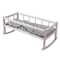 Kołyska dla lalek z pościelą MIX. Wydawca: Baczek. SmakLiter.pl Opakowanie Kołyska dla lalek z pościelą MIX