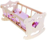 Kołyska drewniana z motywem serca. Wydawca: MALIMAS. SmakLiter.pl Opakowanie Kołyska drewniana z motywem serca