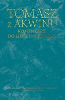 Komentarz do listu do Rzymian. Autor: Tomasz z Akwinu. SmakLiter.pl Okładka książki Komentarz do listu do Rzymian