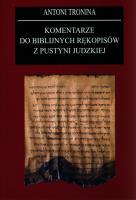 Okładka książki Komentarze do biblijnych rękopisów z Pustyni Judzkiej