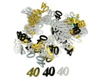 Opakowanie Konfetti foliowe B&C cyferka 40 MIX