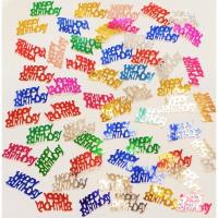 Opakowanie Konfetti metalizowane Happy Birthday kolorowe