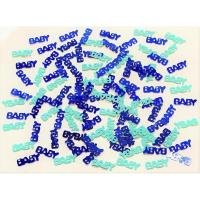 Opakowanie Konfetti metalizowane Happy Birthday niebieskie