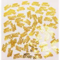 Opakowanie Konfetti metalizowane Happy Birthday złote