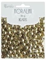 Opakowanie Koraliki 6mm 30g złote