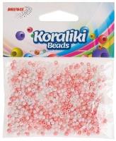 Koraliki akrylowe do nawlekania białe różowe 35mm. Wydawca: Brewis. SmakLiter.pl Opakowanie Koraliki akrylowe do nawlekania białe różowe 35mm