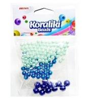 Opakowanie Koraliki do nawlekania 3 odcienie niebieskiego 36g
