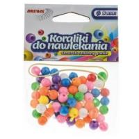 Opakowanie Koraliki do nawlekania multikolor+ sznurek 8mm 16g