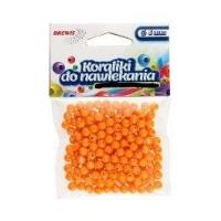 Opakowanie Koraliki do nawlekania pomarańcz + sznurek 6mm 16g
