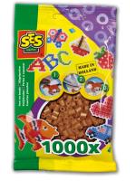 Koraliki do prasowanek brązowe 1000 szt.. Wydawca: SES Creative. SmakLiter.pl Opakowanie Koraliki do prasowanek brązowe 1000 szt.