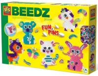 Koraliki do prasowanek brokatowe zwierzęta FunPins. Wydawca: SES NL. SmakLiter.pl Opakowanie Koraliki do prasowanek brokatowe zwierzęta FunPins