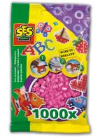 Koraliki do prasowanek różowe 1000 szt.. Wydawca: SES Creative. SmakLiter.pl Opakowanie Koraliki do prasowanek różowe 1000 szt.